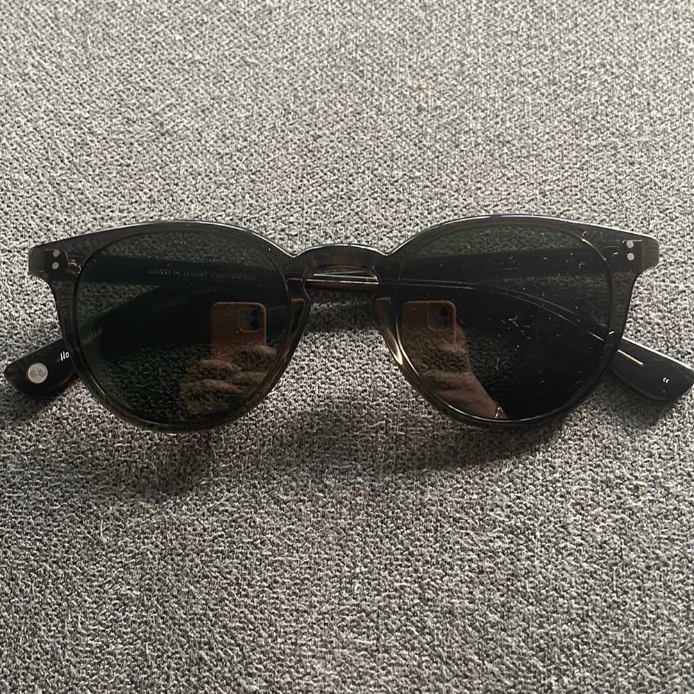 Garrett Leight California Clement Sun Black Glass 46mm
